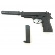 Страйкбольный пистолет Galaxy G.052A (Beretta 92) с глушителем - фото № 4