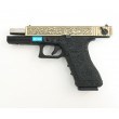 Страйкбольный пистолет WE Glock-18 Gen.3 Bronze, с гравировкой (WE-G002BOX-BR) - фото № 4