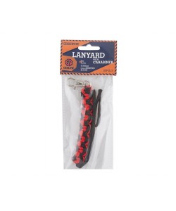 Темляк с карабином Geoline Survival Red&black