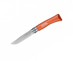 Нож складной Opinel Tradition Colored №07, 8 см, нерж. сталь, рукоять граб, оранжевый