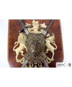 Панно, 2 мини-меча (Ричарда Львиное Сердце и Тамплиера), кираса, DE-518