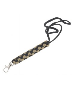 Темляк с карабином Geoline Survival Sand&black