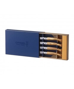 Набор кухонных ножей Opinel Table Chic №10 (4 шт.) 10 см, нерж. сталь, рукоять береза