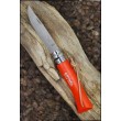 Нож складной Opinel Tradition Colored №07, 8 см, нерж. сталь, рукоять граб, оранжевый, темляк - фото № 2
