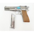 Страйкбольный пистолет WE Browning Hi-Power Silver (WE-B002) - фото № 4