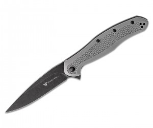 Нож складной Steel Will F45M-15 Intrigue (черное лезвие, серая рук.)