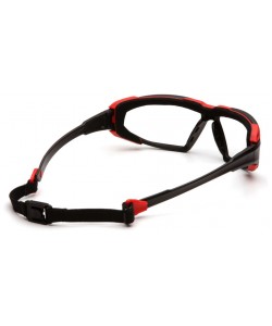 Очки тактические Pyramex Highlander SBR5010DT, красные, прозрачные линзы (Anti-Fog)