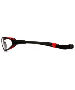 Очки тактические Pyramex Highlander SBR5010DT, красные, прозрачные линзы (Anti-Fog)