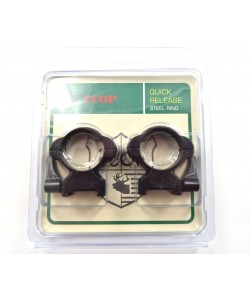 Кольца 30 мм Patriot BH-RS34, быстросъемные на Weaver (флажковые, стальные, высокие)