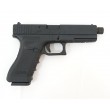 Страйкбольный пистолет KJW KP-17 Glock G17 TBC Gas Black, удлин. ствол - фото № 2