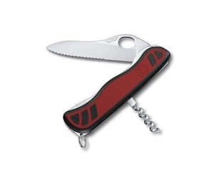 Нож складной Victorinox Sentinel One Hand 0.8321.MWC (111 мм, красный с черным)