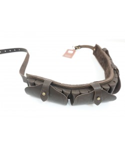 Патронташ Vektor закрытый на 24 патрона 12 калибр, из нат. кожи (П-45)