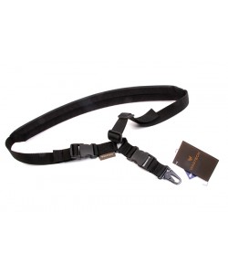 Ремень тактический Wartech TS-105 одноточечный с фастексом и мягким плечом (черный)