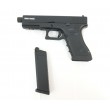 Страйкбольный пистолет KJW KP-17 Glock G17 TBC Gas Black, удлин. ствол - фото № 4