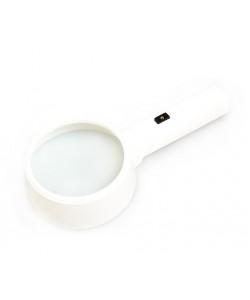 Лупа с ручкой и подсветкой Veber 8078-1, 3x, 90 мм