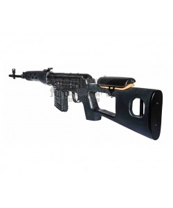 Снайперская винтовка AY 555 A, спринговая SVD, пластик Black (Koer)