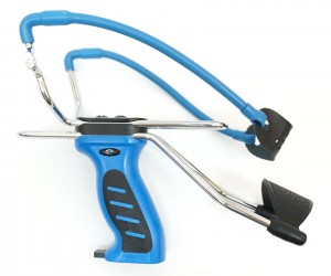 Рогатка Man Kung MK-SL06, с упором и магазином (синяя)