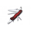 Нож складной Victorinox Forester One Hand 0.8361.MWC (111 мм, красный с черным) - фото № 1