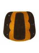 Крага на шнуровке коричневая (комбинированная замша)