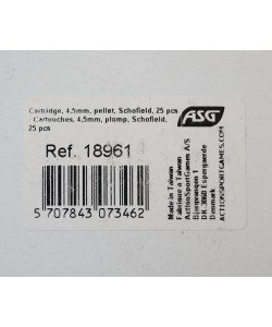Картридж ASG для револьвера Schofield 4,5 мм, пулевой (18961)