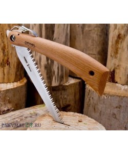 Нож-пила складная Opinel Nature №12, полотно 12 см, углерод. сталь, рукоять бук