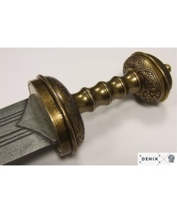 Кинжал Юлия Цезаря, в красных ножнах, латунь (I век до н.э.) DE-4116-L