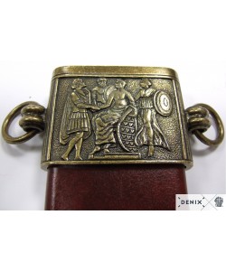 Кинжал Юлия Цезаря, в красных ножнах, латунь (I век до н.э.) DE-4116-L