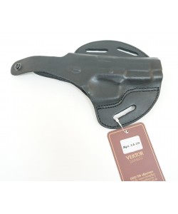 Кобура поясная Vektor из нат. кожи формованная для ПЯ и Glock 19 (14-39)