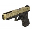 Страйкбольный пистолет WE Glock-34 Gen.3 Bronze, с гравировкой (WE-G008 BOX-FP) - фото № 6
