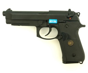 Страйкбольный пистолет WE Beretta M9A1 Rail Black (WE-M008)