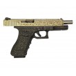 Страйкбольный пистолет WE Glock-34 Gen.3 Bronze, с гравировкой (WE-G008 BOX-FP) - фото № 15