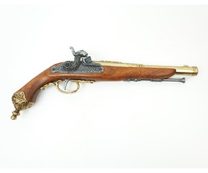 Макет пистолет кремневый Бресция, латунь (Италия, 1825 г.) DE-1013-L
