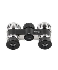 Бинокль театральный Veber БГЦ 3x27 черный/серебро, с фокусировкой