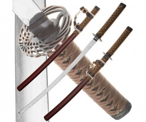 Набор из 2-х самурайских мечей Dark Age JP-613BR Tsuru