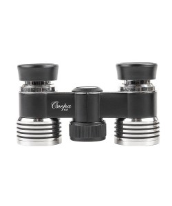 Бинокль театральный Veber БГЦ 3x27 черный/серебро, с фокусировкой