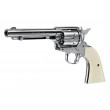Пневматический револьвер Umarex Colt SAA 45 BB Nickel (5,5”) - фото № 3