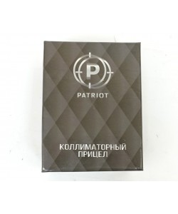 Коллиматорный прицел Patriot 1x22x33 на Weaver, красный, 4 марки