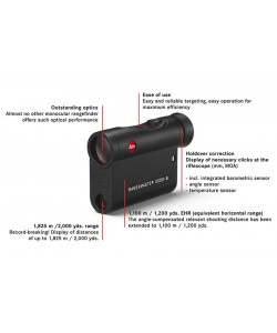 Лазерный дальномер Leica Rangemaster CRF 2000-B Black
