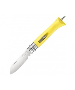 Нож складной Opinel Specialists DIY №09, клинок 8 см, желтый, сменные биты