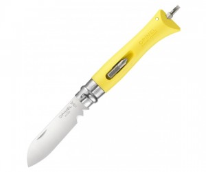 Нож складной Opinel Specialists DIY №09, клинок 8 см, желтый, сменные биты