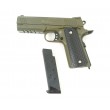 Страйкбольный пистолет Galaxy G.25G (Colt 1911 Rail) зеленый - фото № 4