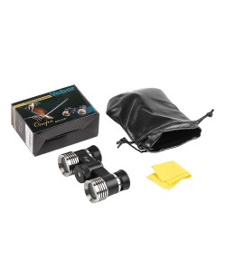 Бинокль театральный Veber БГЦ 3x27 черный/серебро, с фокусировкой