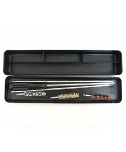 Набор для чистки ShotTime, кал. 9 мм, для нарезного оружия, металл. шомпол +3 ерша, пластик. пенал