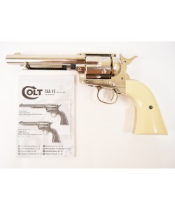 Пневматический револьвер Umarex Colt SAA 45 BB Nickel (5,5”)