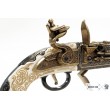 Макет пистолет кремневый двуствольный, под кость (Англия, 1750 г.) DE-1264 - фото № 3