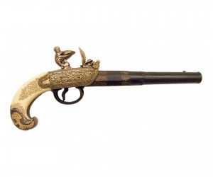 Макет пистолет кремневый, Тула, под кость (Россия, XVIII век) DE-1238