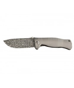 Нож складной LionSteel SR-1 Damascus SR1DL G
