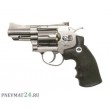 Пневматический револьвер Gletcher SW R25 Silver, пулевой (2,5”) - фото № 1