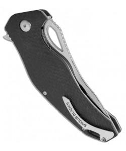 Нож складной Brous VR-71 Flipper Carbon Fiber (Satin Blade)