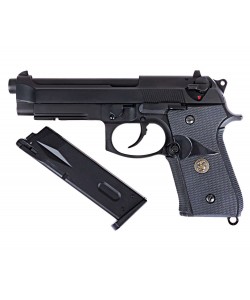 Страйкбольный пистолет WE Beretta M9A1 Rail Black (WE-M008)